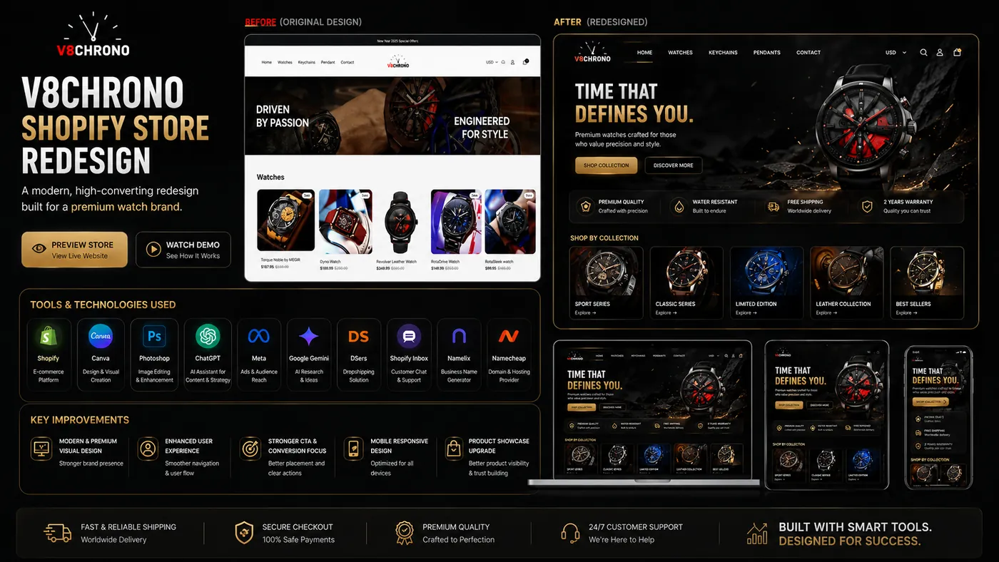 V8CHRONO — Watches & Accessories · UAE