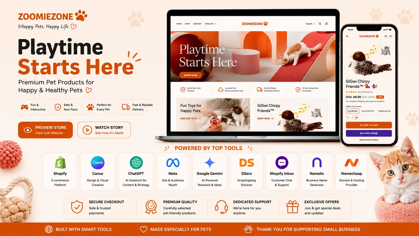 ZoomieZone — Pet Products · UAE
